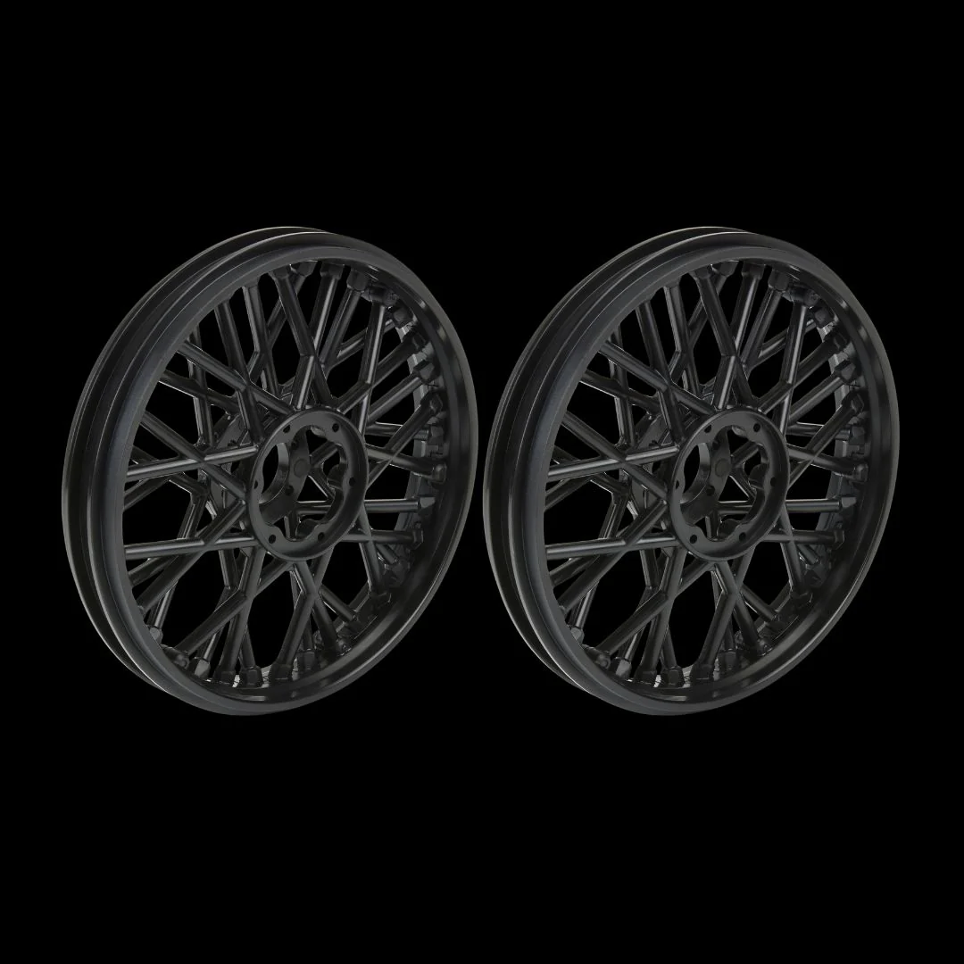 1/4 Bullyspoke V2 Bead Front Wheel Black: Promoto-MX - Image 3
