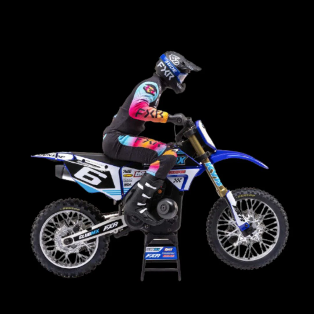 1/4 Promoto-MX Motorcycle RTR, (BLUE) LOS06000T2 - Image 2