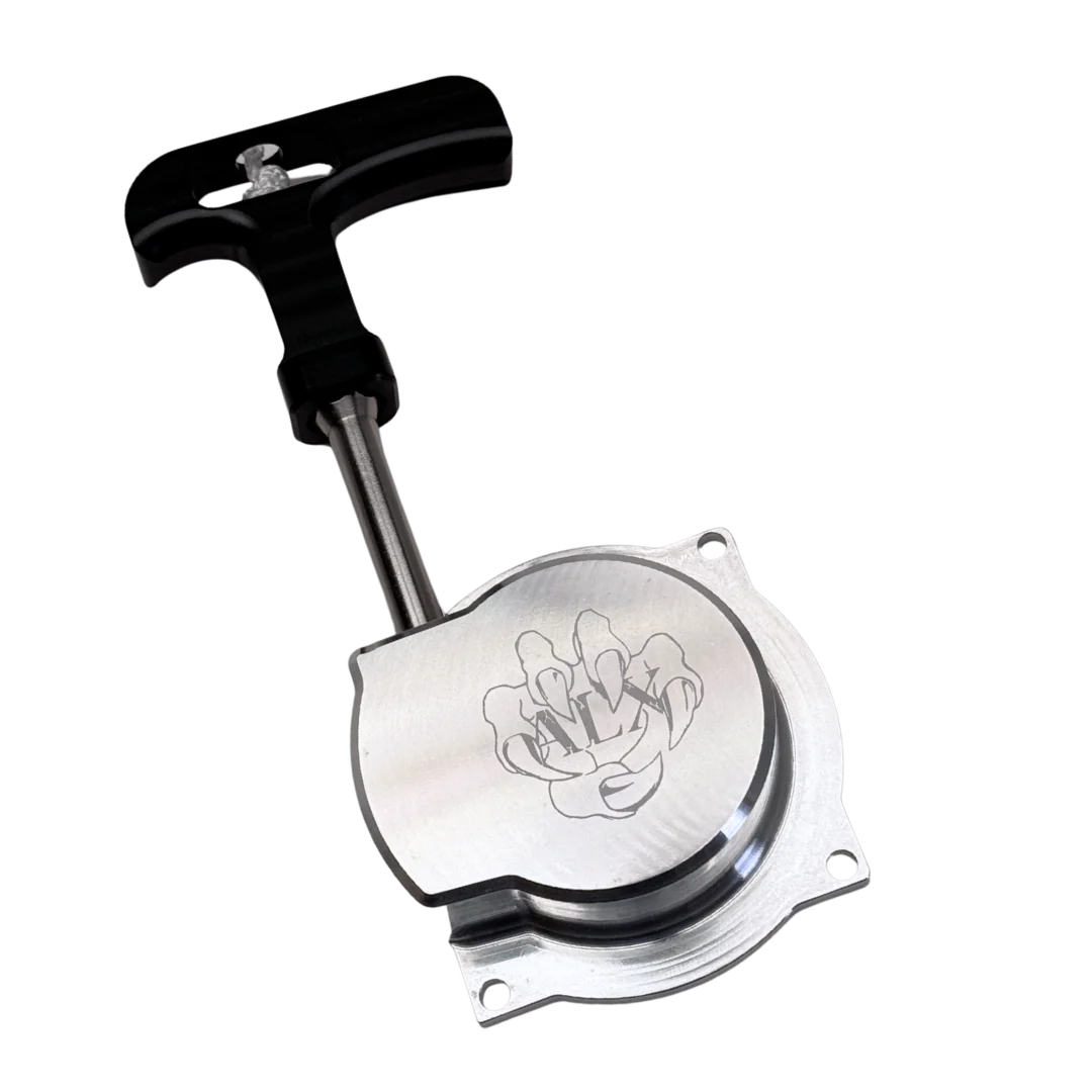 ALX Complete Replacement Pull starter straight (RAW SILVER) - Image 2