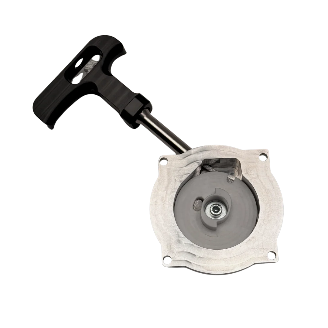 ALX Complete Replacement Pull starter with angled handle (RAW SILVER) - Image 3