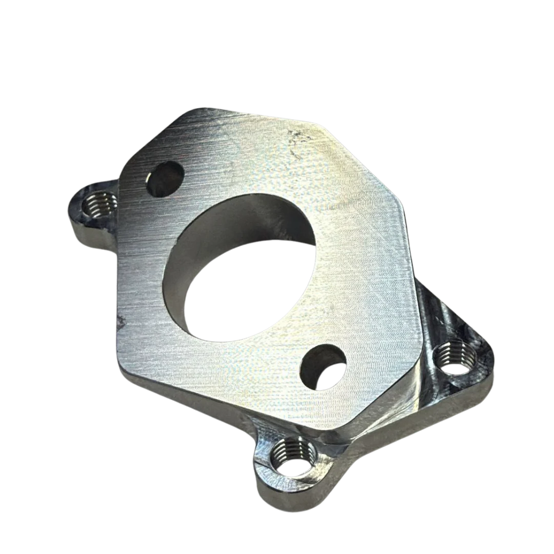 ALX Exhaust Manifold Adapter for BZM 50cc & Malossi 40cc Cylinders (incl Twins) - Image 2