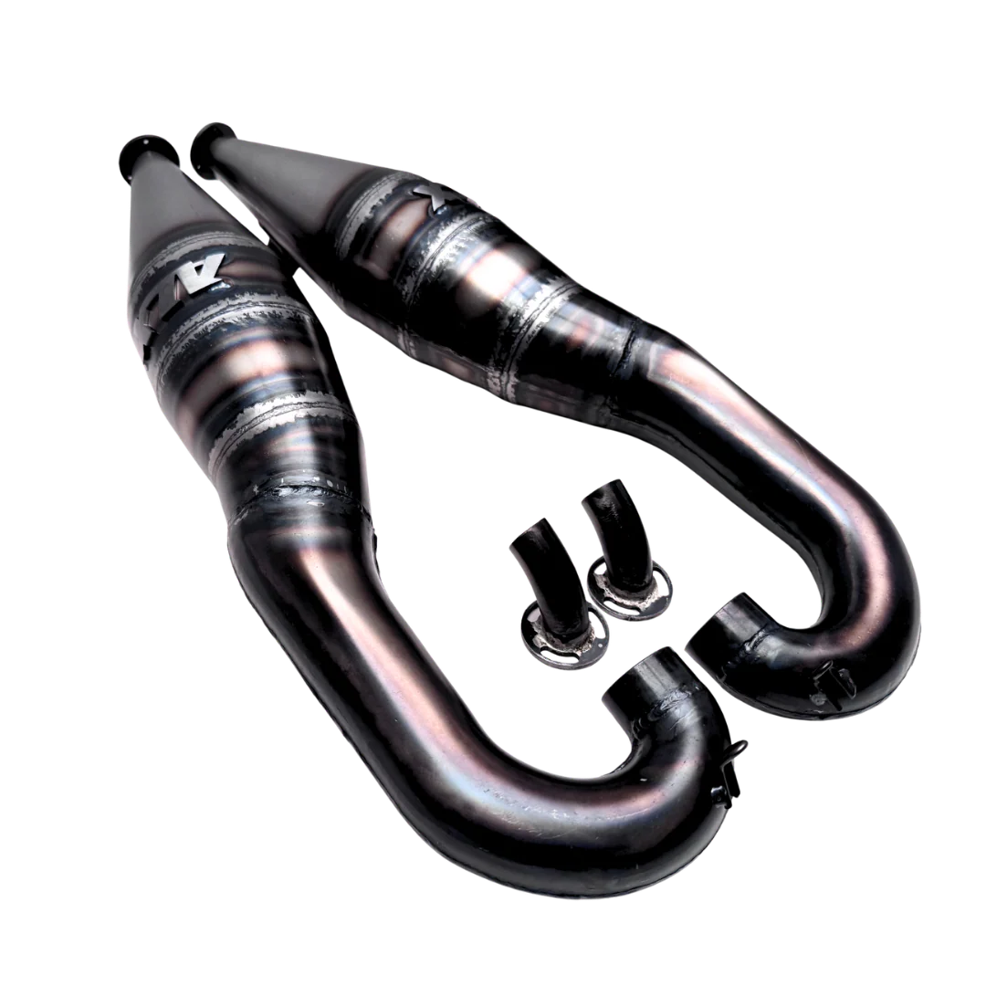 ALX 80-100cc Custom Baja Twin Exhaust Pipes