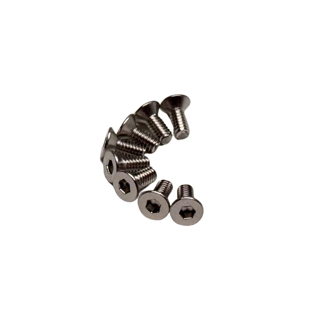 Ascent 18 2x5mm Countersunk Hex Machine Thread Screws (8pcs) [RER42139]