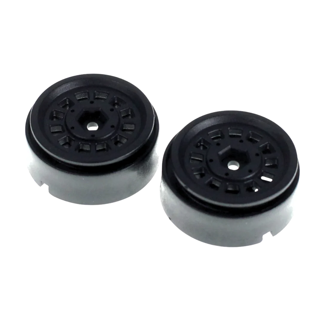 Ascent 18 Black 1.3" Apex Beadlock Wheels Plastic (1pr) [RER42129]