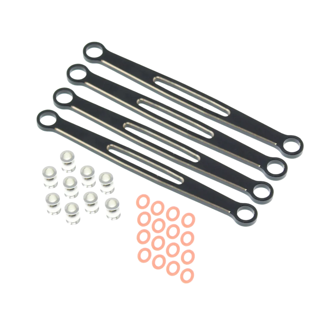 Ascent 18 Brass Front & Rear Lower Links Black (4pcs) [RER30282]