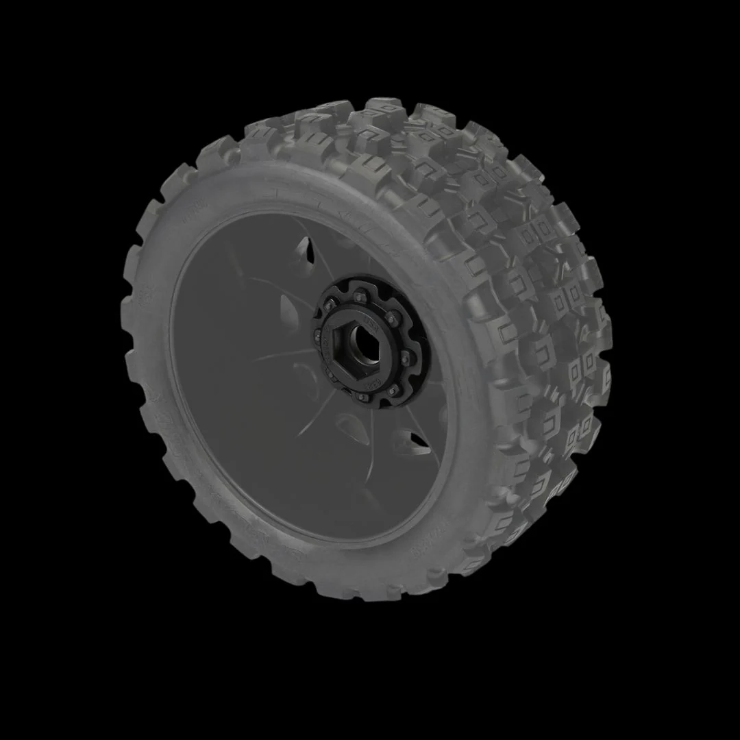 Billet Aluminum Proline MX57 24mm Wheel Hexes [KRC201] - Image 2