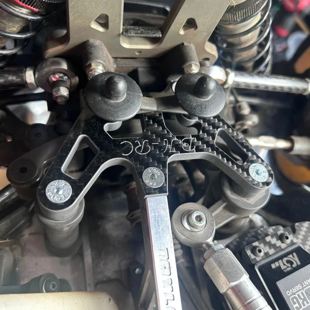 BoneHead RC Losi 5ive 5B TLR Upgraded Front Chassis Steering Brace - Image 2