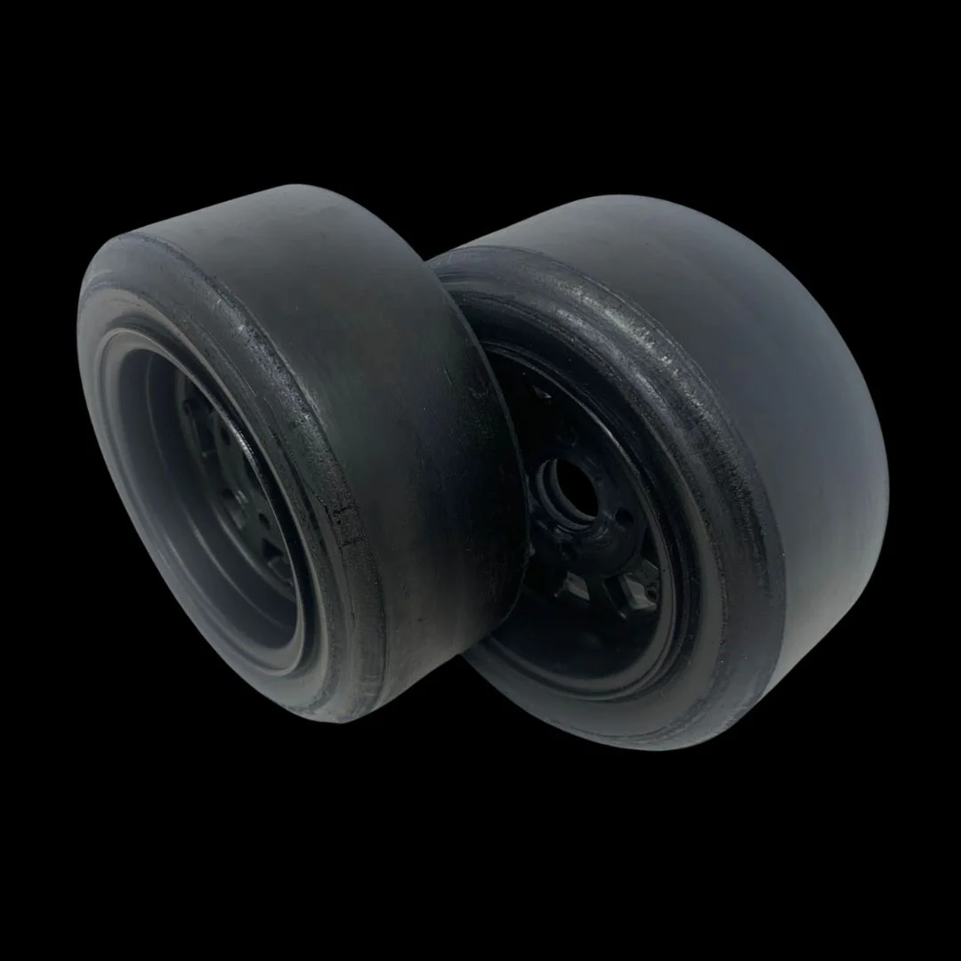 BRP 2" wide x 6" tall 405 compound slick tyres [one pair] - Image 2