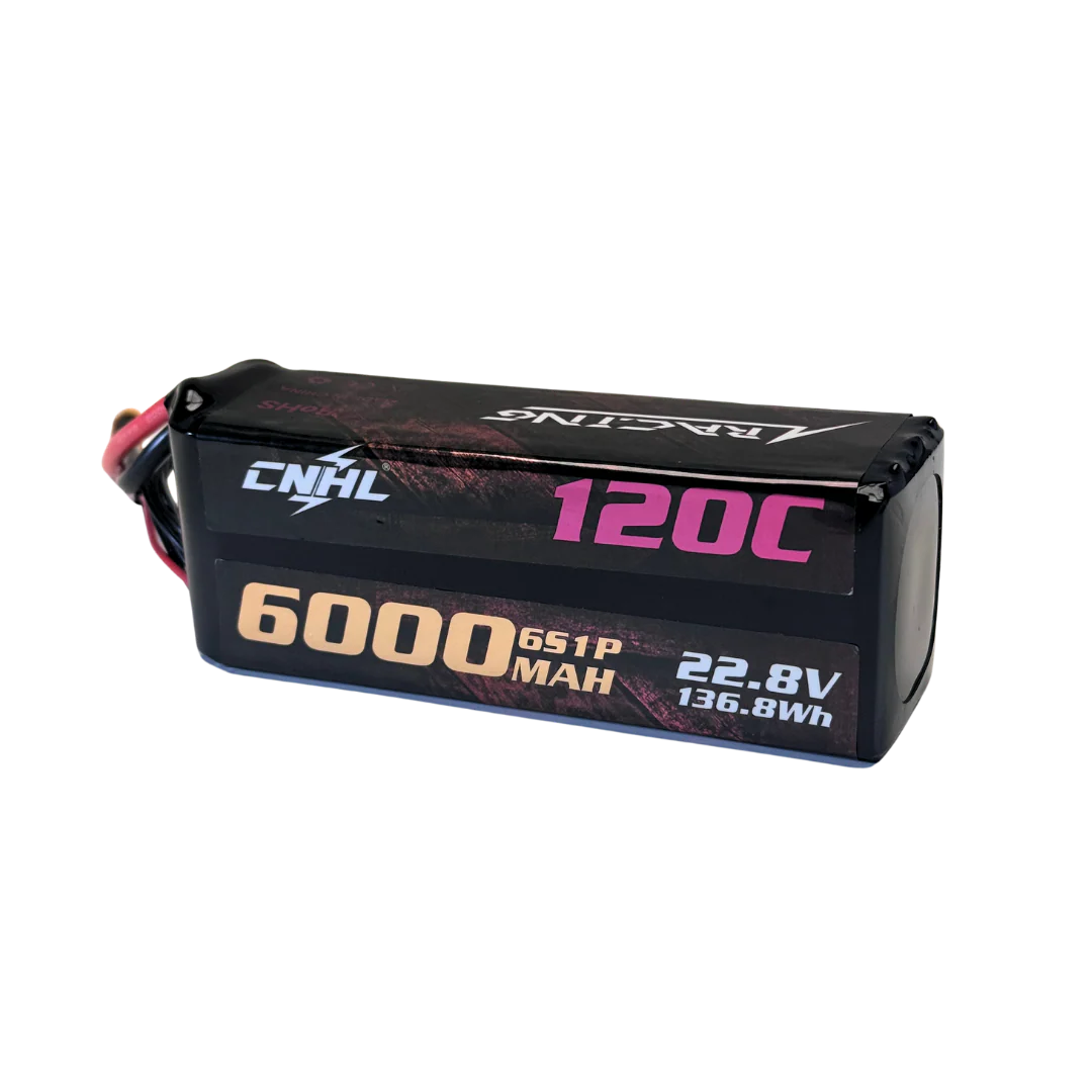 CNHL Racing Series LiHV 6000mAh 22.8V 6S Lipo Battery 120C with XT60 Plug - Image 2