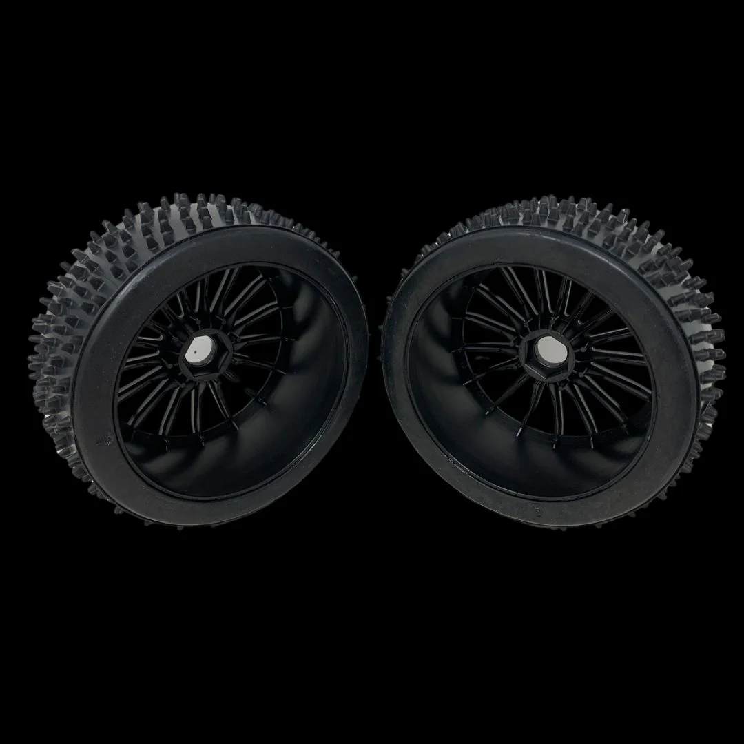 (HD glued) MCD 180mm Astro Max Hard Compound Tyres on Spoke Wheels (One pair) - Image 3