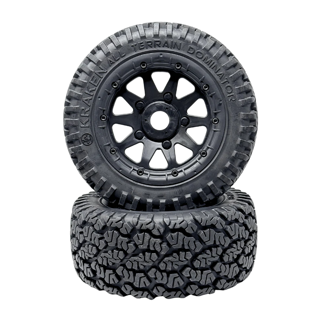Kraken All Terrain Dominator 1/5 Scale Wheels and Tyre Set (2)