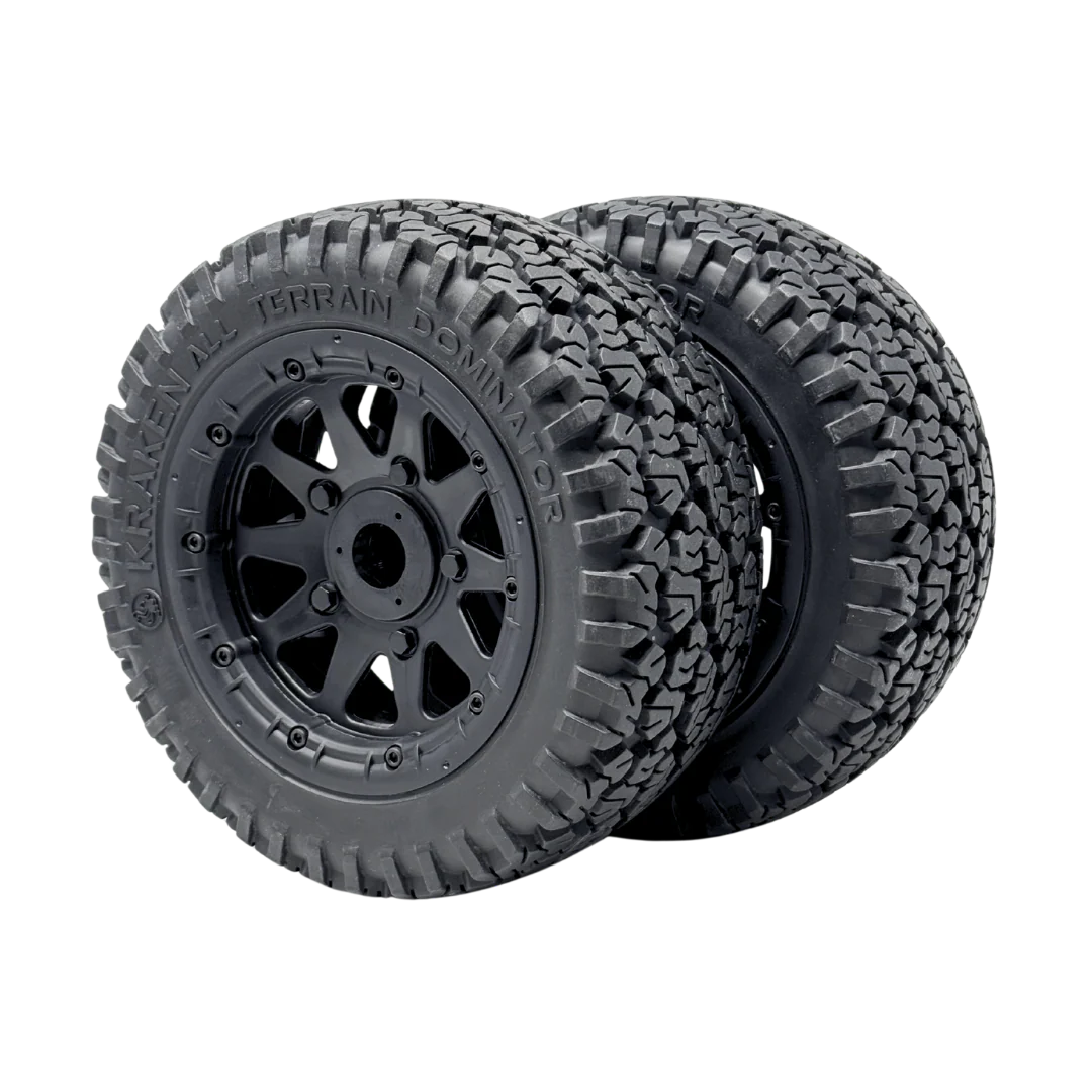Kraken All Terrain Dominator 1/5 Scale Wheels and Tyre Set (2) - Image 2