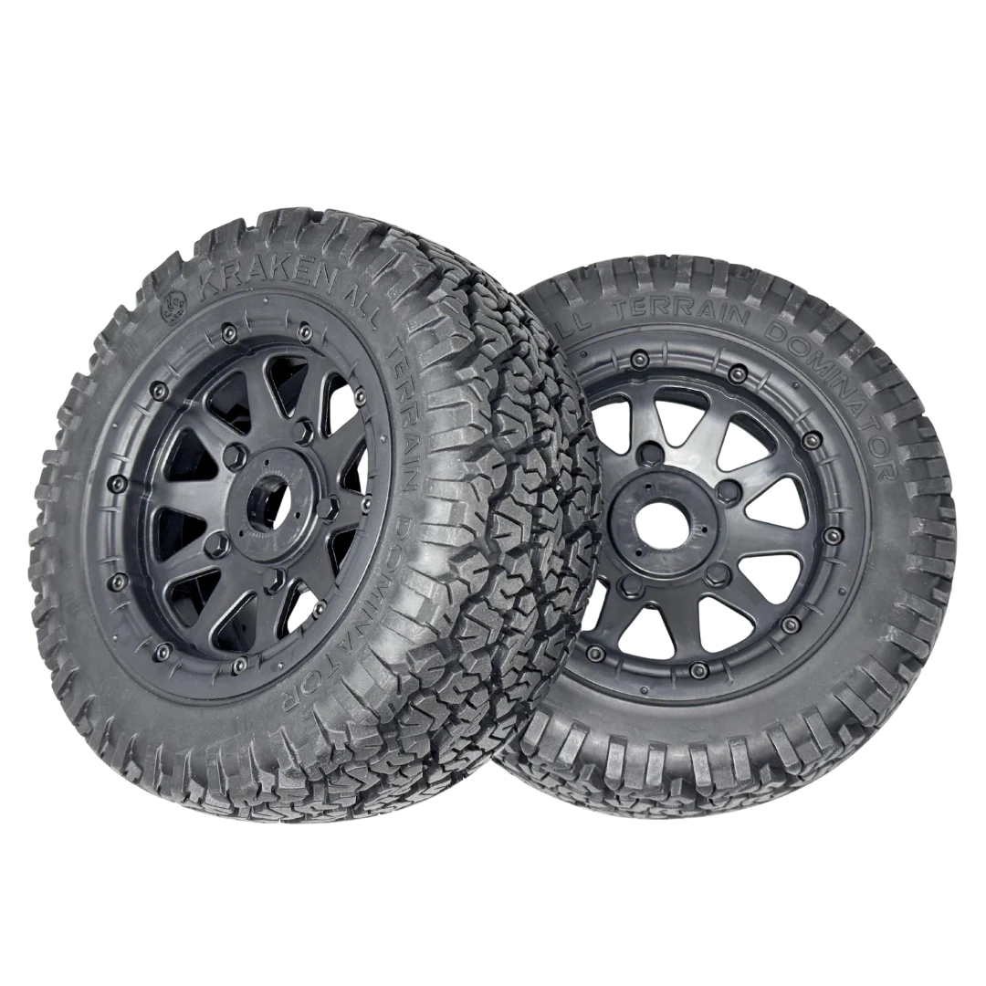 Kraken All Terrain Dominator 1/5 Scale Wheels and Tyre Set (2) - Image 4