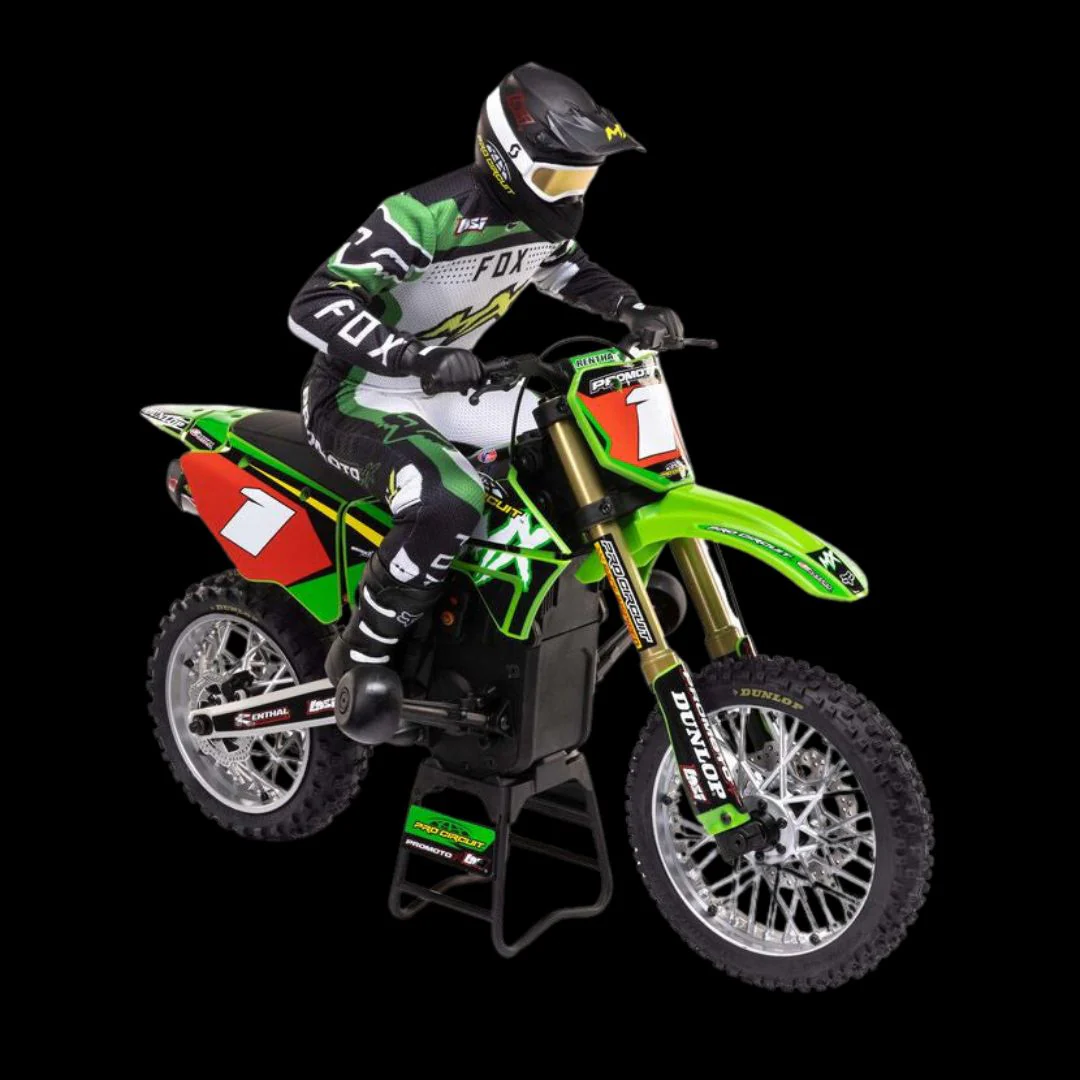 LOSI 1/4 Promoto-MX Motorcycle RTR with Battery and Charger, Pro Circuit - Image 3