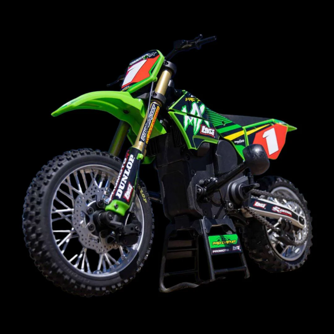 LOSI 1/4 Promoto-MX Motorcycle RTR with Battery and Charger, Pro Circuit - Image 6