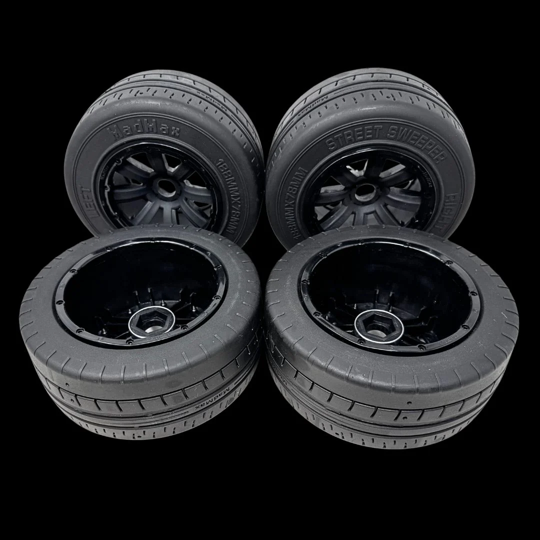 Mad Max 188x78mm Belted Wide Street Sweeper Tyre Wheel Set (4) - Image 4
