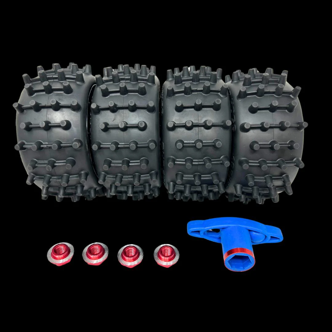 Mad Max Traxxas X-Maxx 186mm Super Hog V2 Spike Wheel/Tyre set with adapters - Image 2