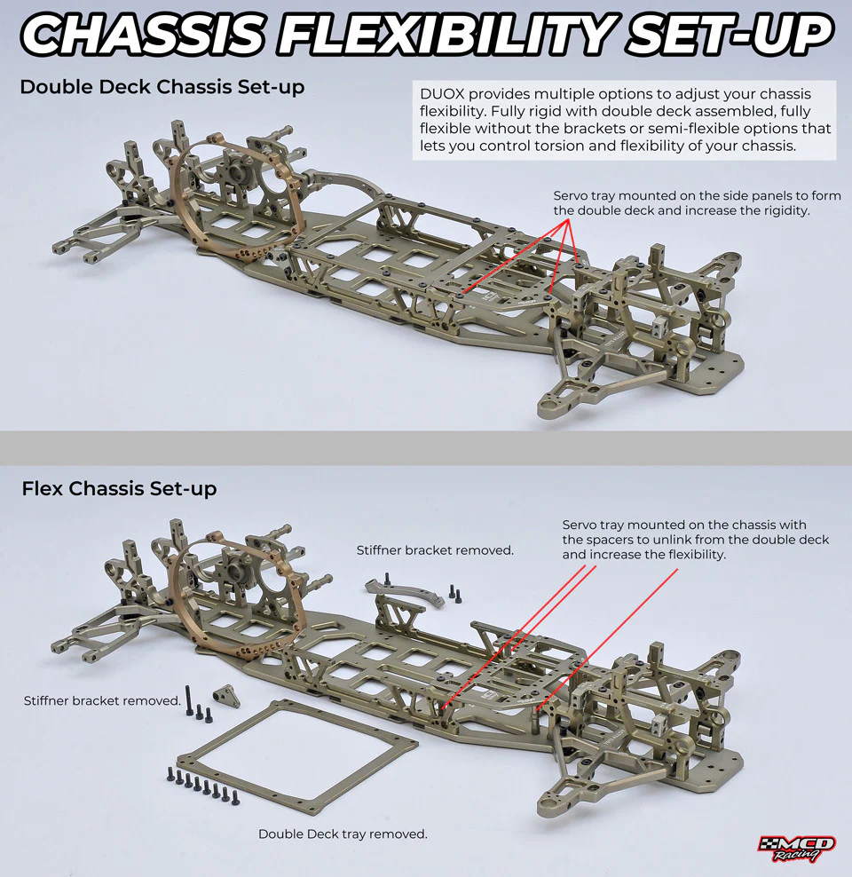 MCD DUOX 2WD Rolling Chassis with Hydraulic Differential & Airbox - Image 9