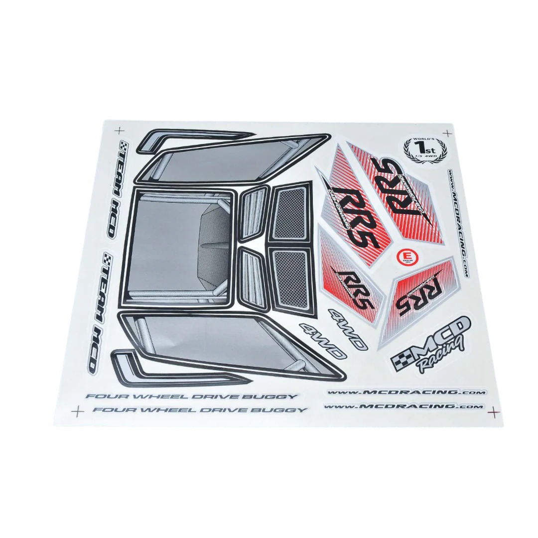 MCD RR5 CF Body Shell Decal Set - 500203P