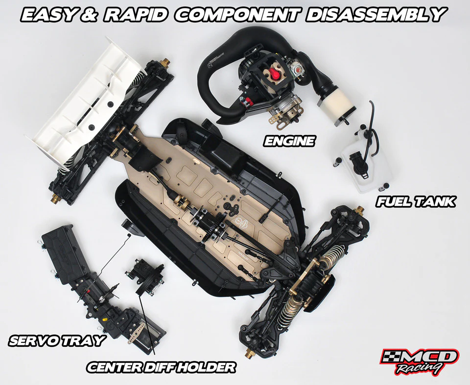 MCD RR5 Max Pro 1/4 Scale Buggy - Rolling Chassis - Image 3