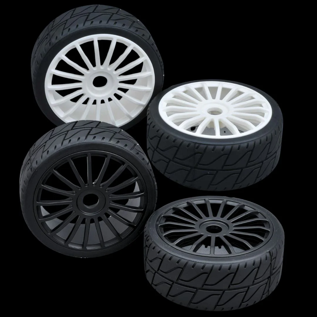 MCD Tyre 180 mm Asphalt + Wheels (One pair)