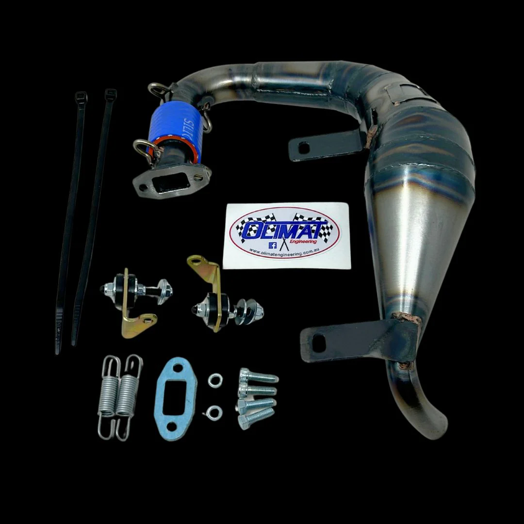 OLIMAT MCD RR5/W5/XR5 Exhaust Pipe (32-38cc design) - Non-silenced - Image 3