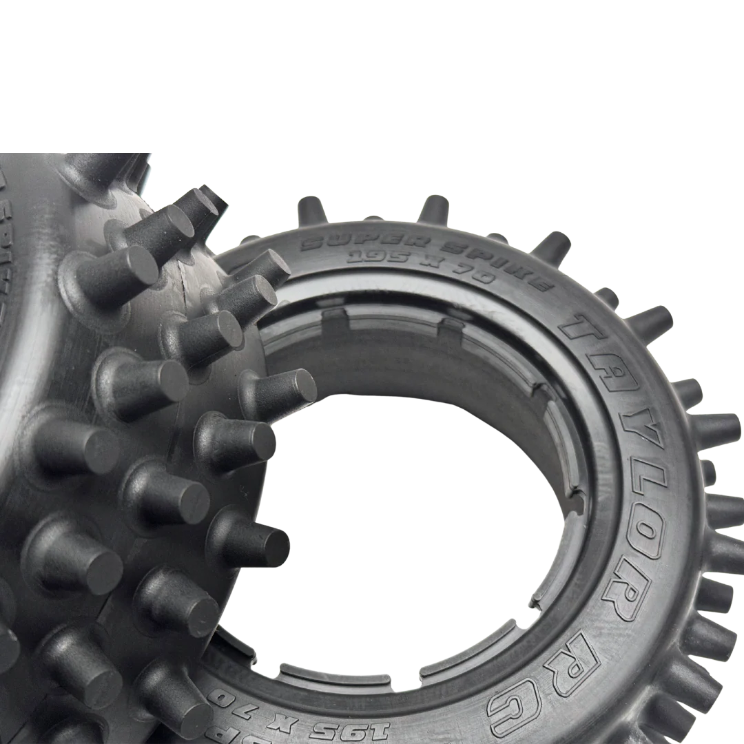 Taylor 195mm Super Spike Tyres with Foam Inserts (2pcs) - Image 4