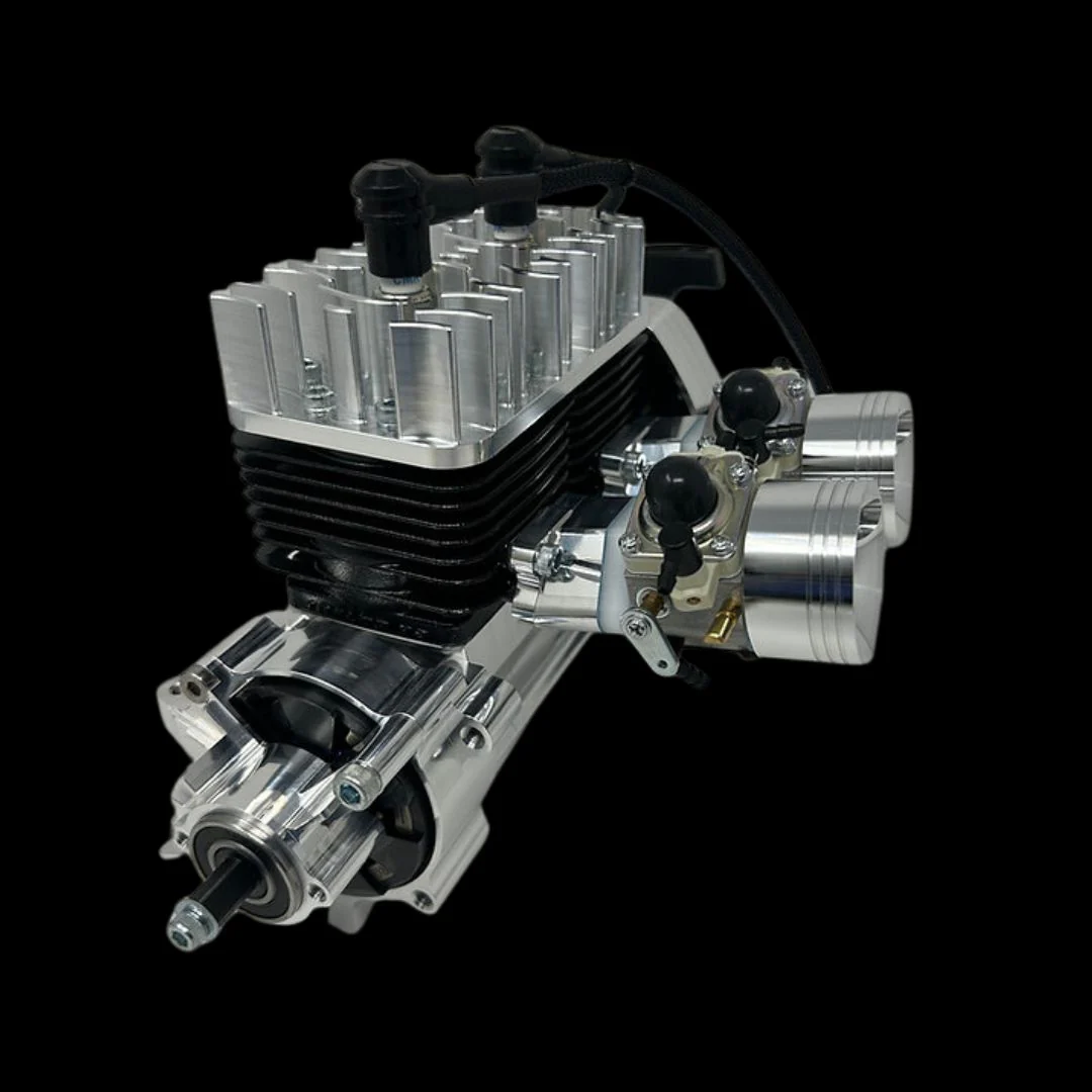 TAYLOR 70cc Billet Twin Cylinder RC Engine Complete Package - Image 3