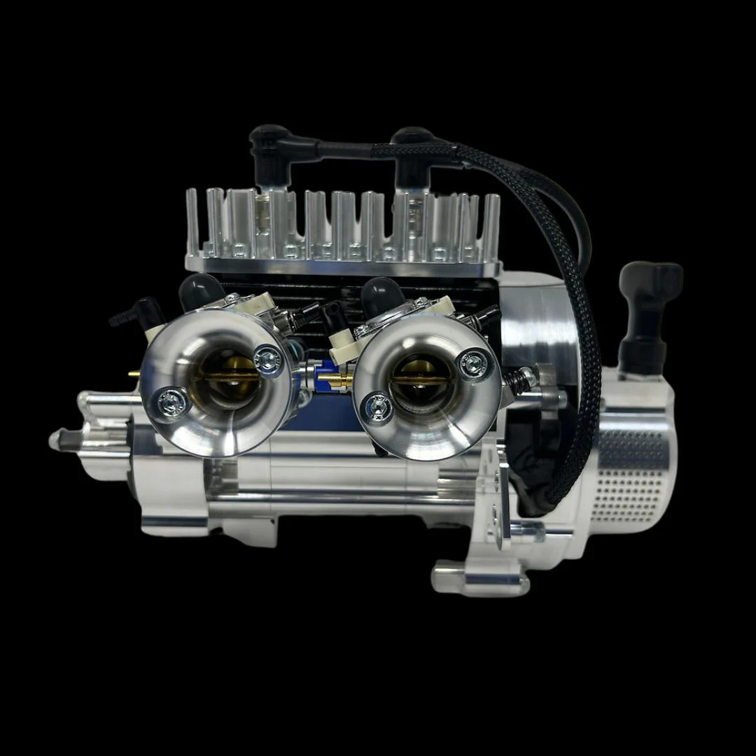 TAYLOR 70cc Billet Twin Cylinder RC Engine Complete Package - Image 6
