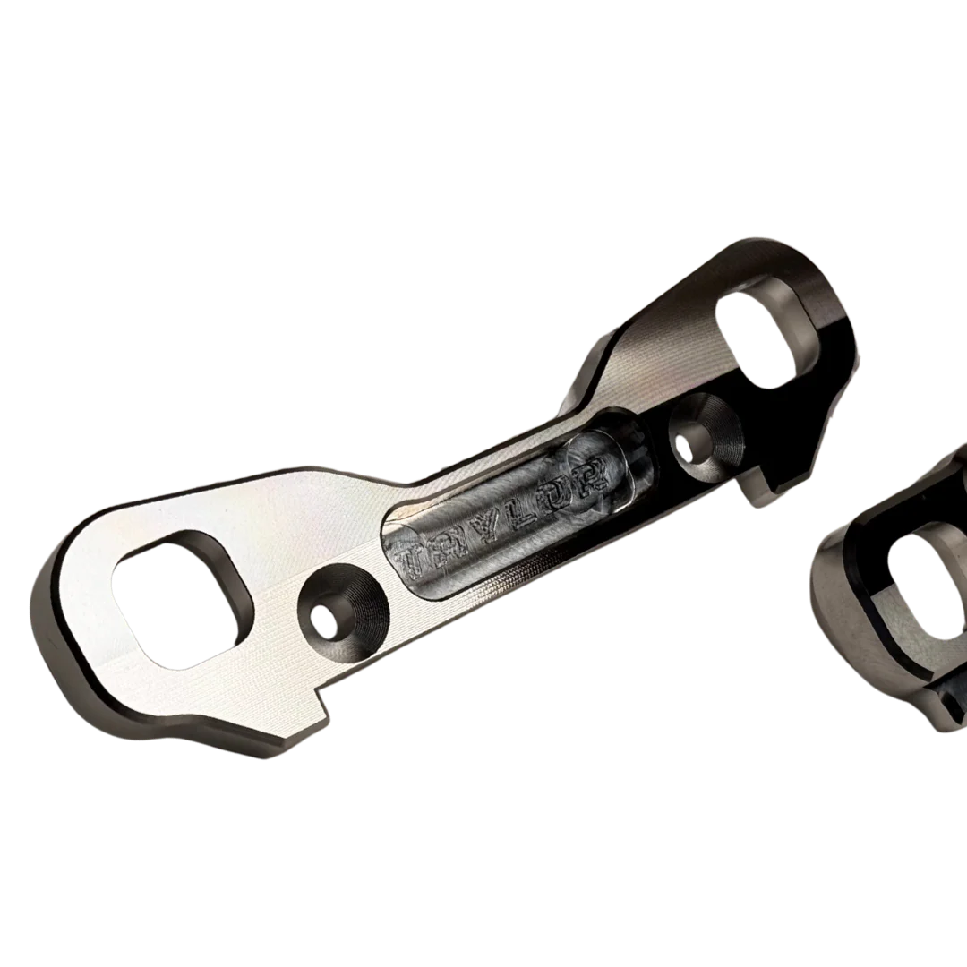 Taylor MCD Billet 7075 HD Front Hinge Pin Braces (2) - Image 4