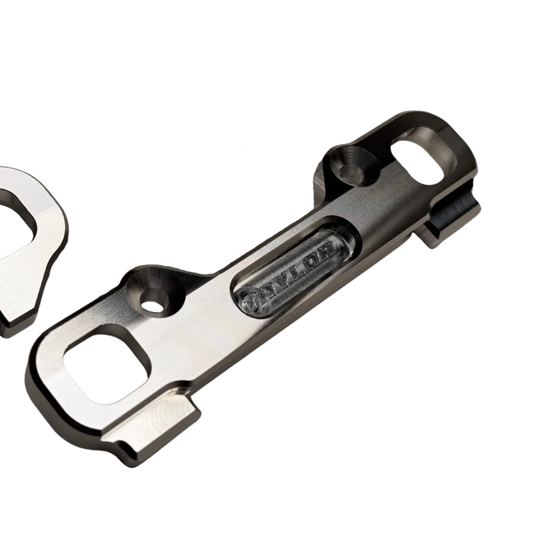 Taylor MCD Billet 7075 HD Front Hinge Pin Braces (2) - Image 5