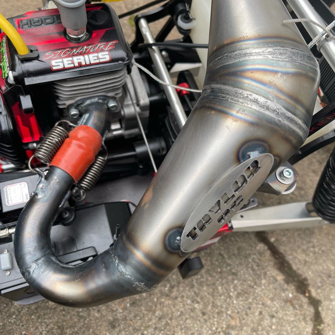 TAYLOR RC VEKTA/TT 34cc+ ZENOAH Tuned Exhaust Pipe - Image 2