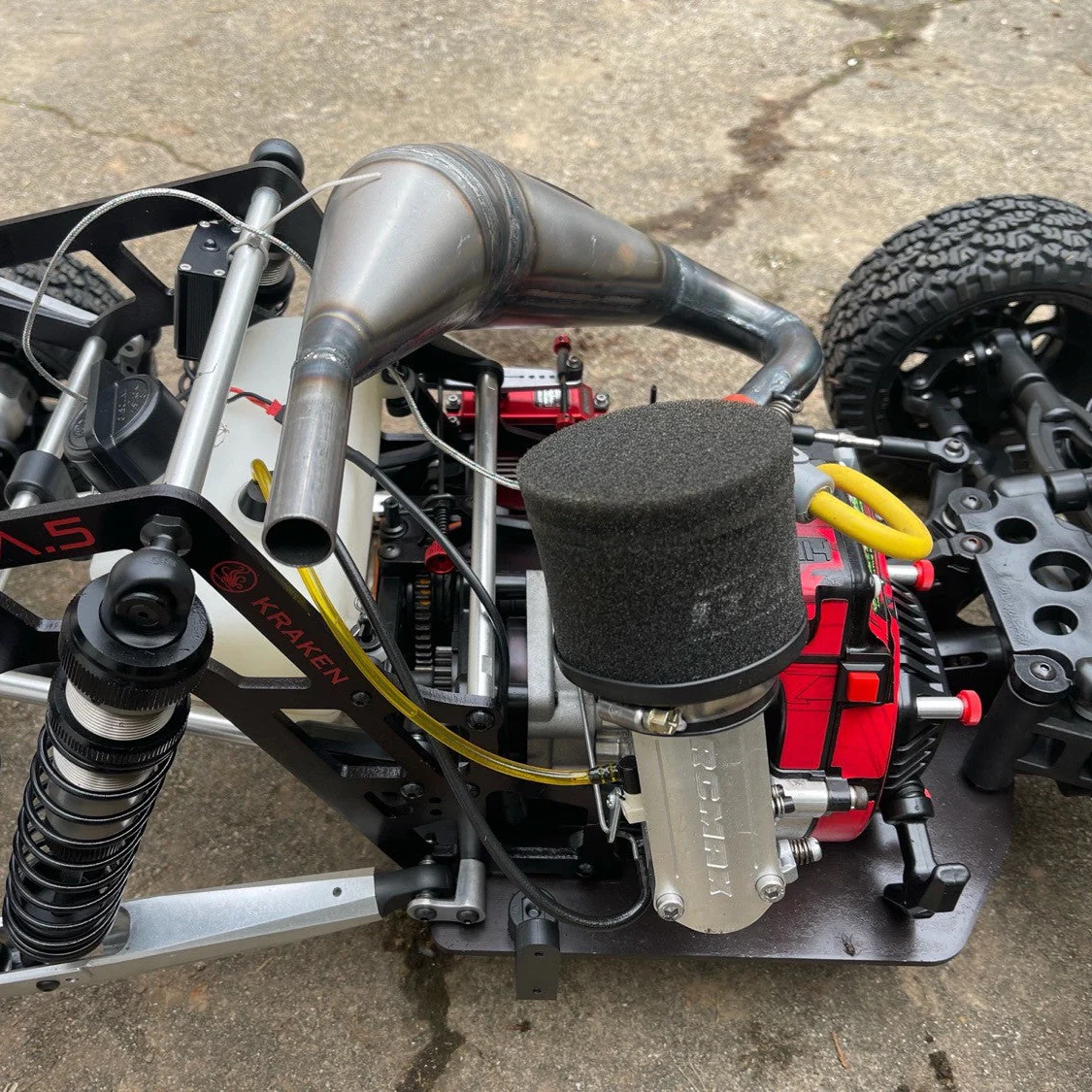 TAYLOR RC VEKTA/TT 34cc+ ZENOAH Tuned Exhaust Pipe - Image 3