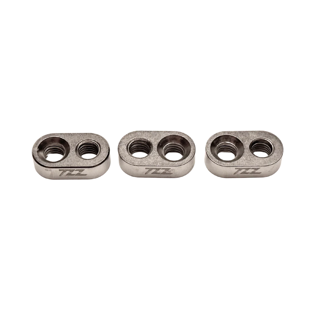 TZZ Titanium MCD Engine Mount Chassis Slot Inserts (3)