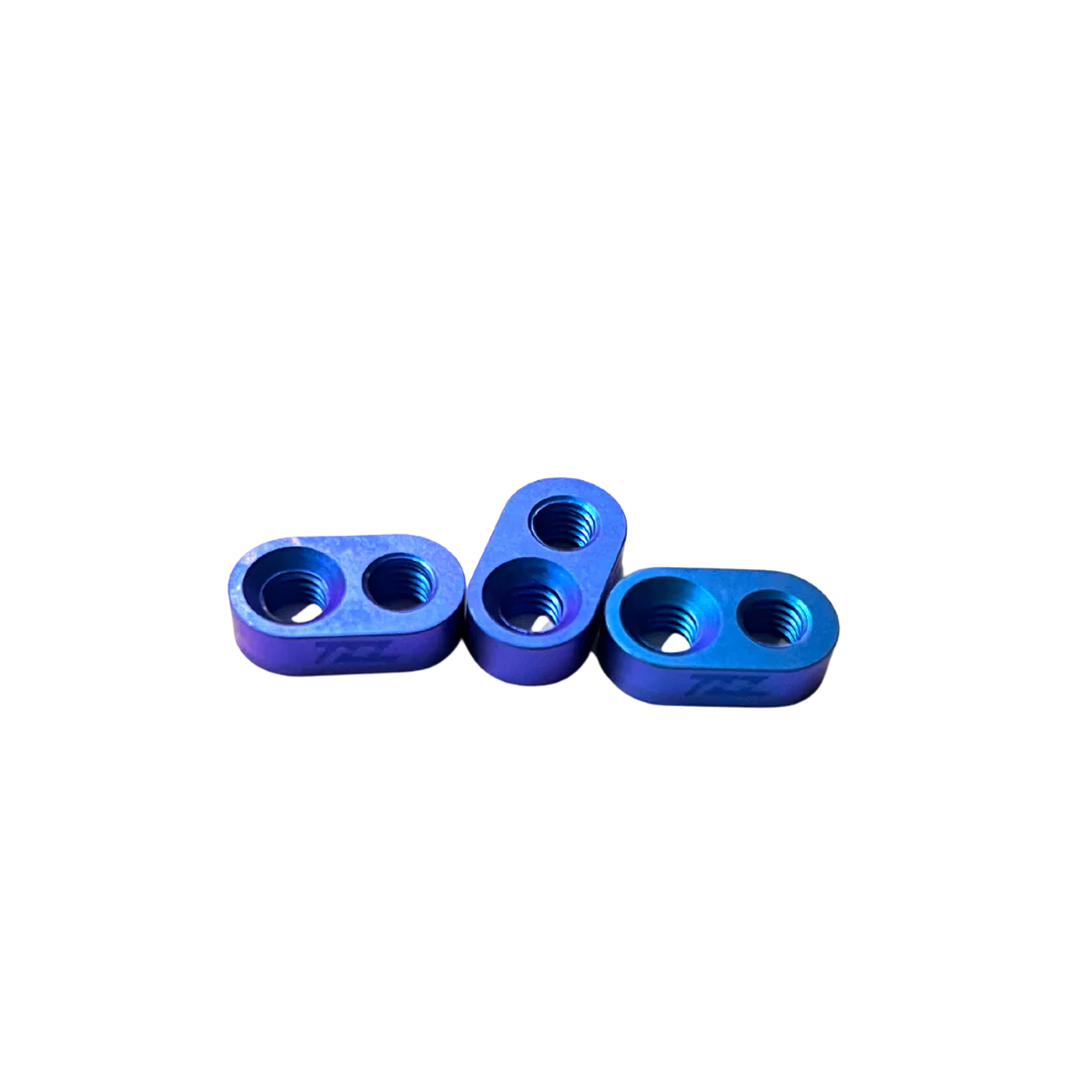 TZZ Titanium MCD Engine Mount Chassis Slot Inserts (3) - Image 2