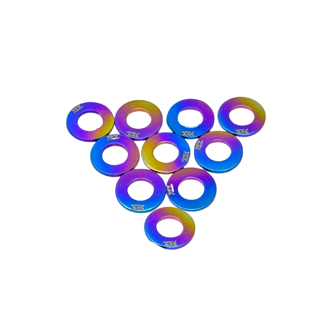 TZZ Titanium alloy Shim Rings Set (10pcs) M3-M6 - Image 2