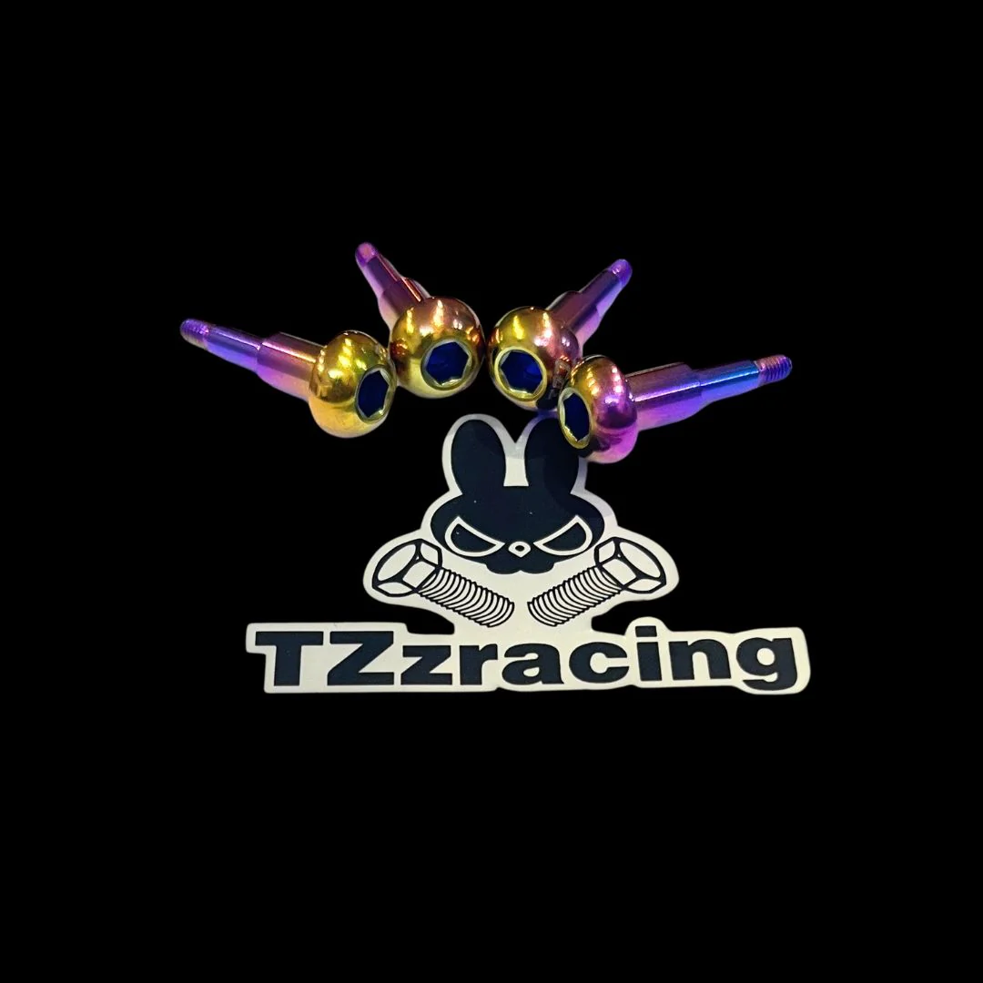 TZZ Titanium Losi 5IVE-T 2.0 Brake Screw Set (4) - Image 4