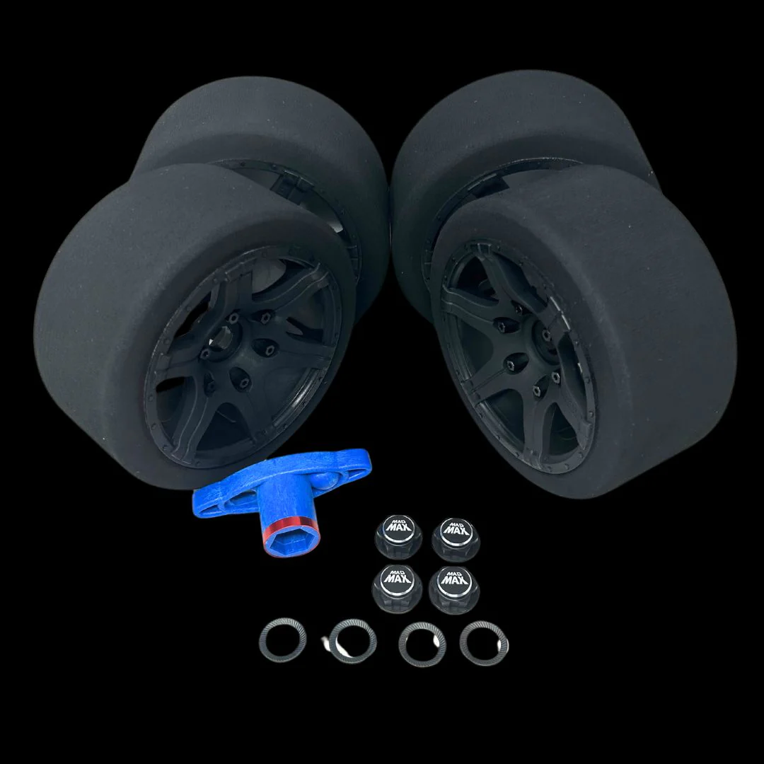 XMAXX/XRT 190mm Ultimate Foam Wheels - Zero Growth Slicks by Mad Max - Image 4