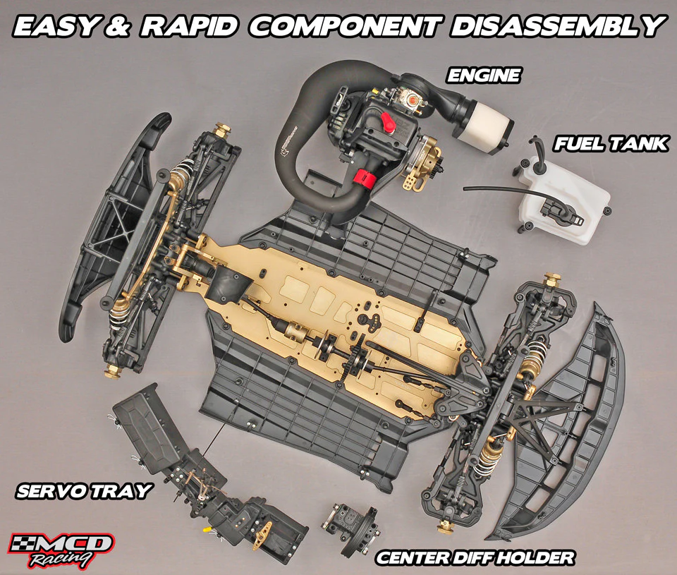 MCD XR5 MAX Pro Rally Car Rolling Chassis - Image 3